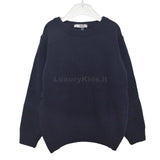 Maglioncino in Lana Blu in Tinta Unita Per Bambino Dr.Kids 015 - DR.KID - LuxuryKids