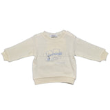 Maglioncino in Misto Lana Panna Neonato Ninnaoh I15246 - NINNAOH - LuxuryKids