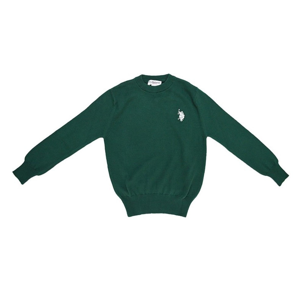 Maglioncino in Misto Lana Verde Bambino Polo Assn 46818 - POLO ASSN - LuxuryKids