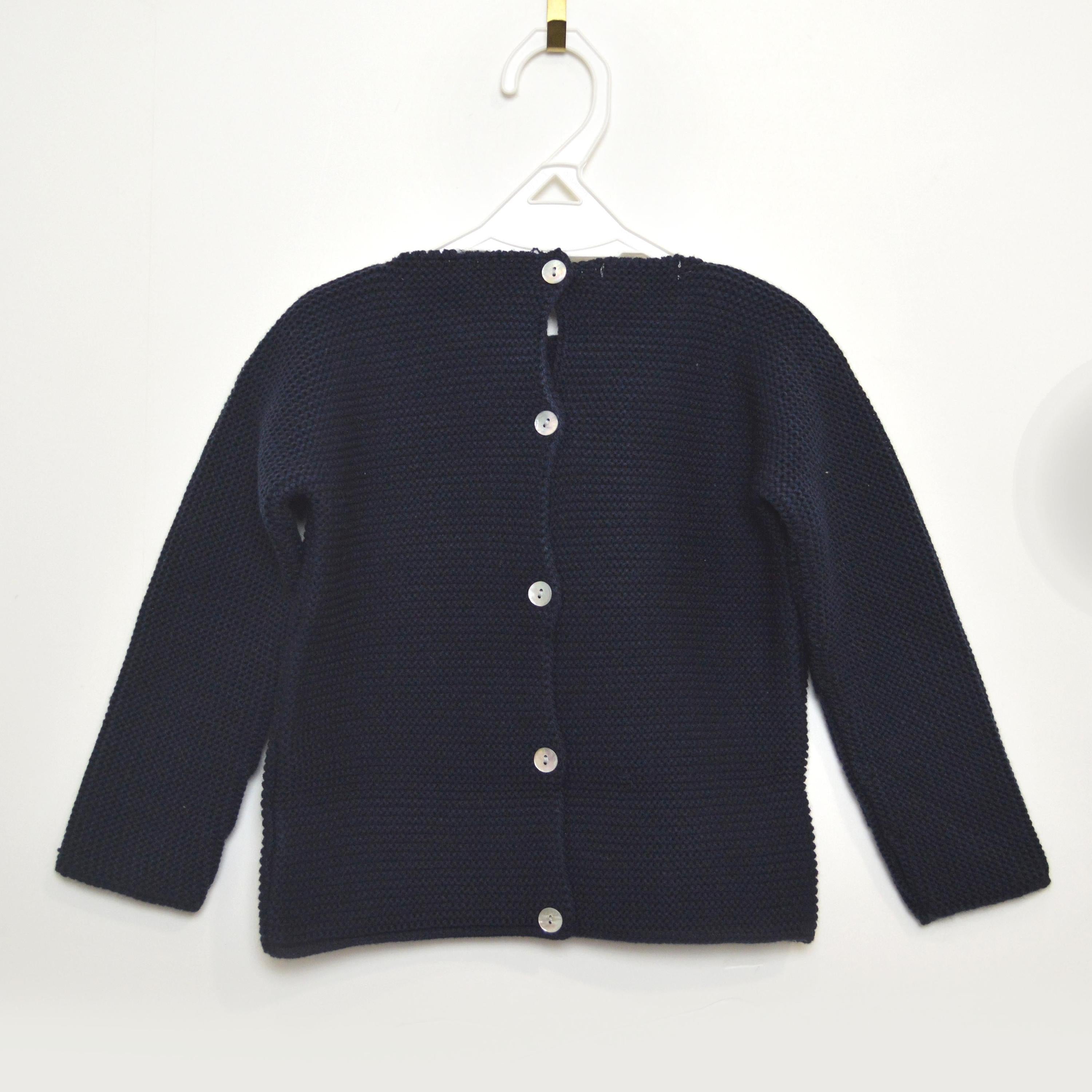Morbido Maglioncino Elegante Blu Per Bambino Paloma de la O ZI8STP - PALOMA DE LA O - LuxuryKids