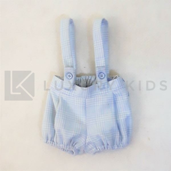 Pagliaccetto Fantasia A Quadri Cielo Neonato Manuell&Frank MF2072I - MANUELL&FRANK - LuxuryKids