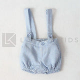 Pagliaccetto In Panno Tinta Unita Cielo Neonato Manuell&Frank MF2071I - MANUELL&FRANK - LuxuryKids