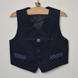 Panciotto Blu Tinta Unita In Cotone Bambino Nanan E16327306 - NANAN - LuxuryKids