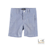 Pantalone a Righe in Cotone Bambino Azzurro Sarabanda M531 - SARABANDA - LuxuryKids