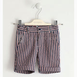 Pantalone corto in Cotone stretch rigato Bambino Sarabanda J538 - SARABANDA - LuxuryKids