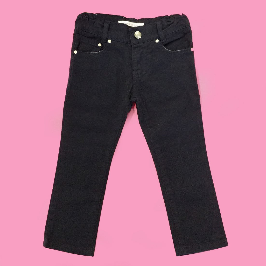Pantalone in Caldo Cotone Modello Slim Fit Blu Bambina Fracomina FM12FWB4440 - FRACOMINA - LuxuryKids