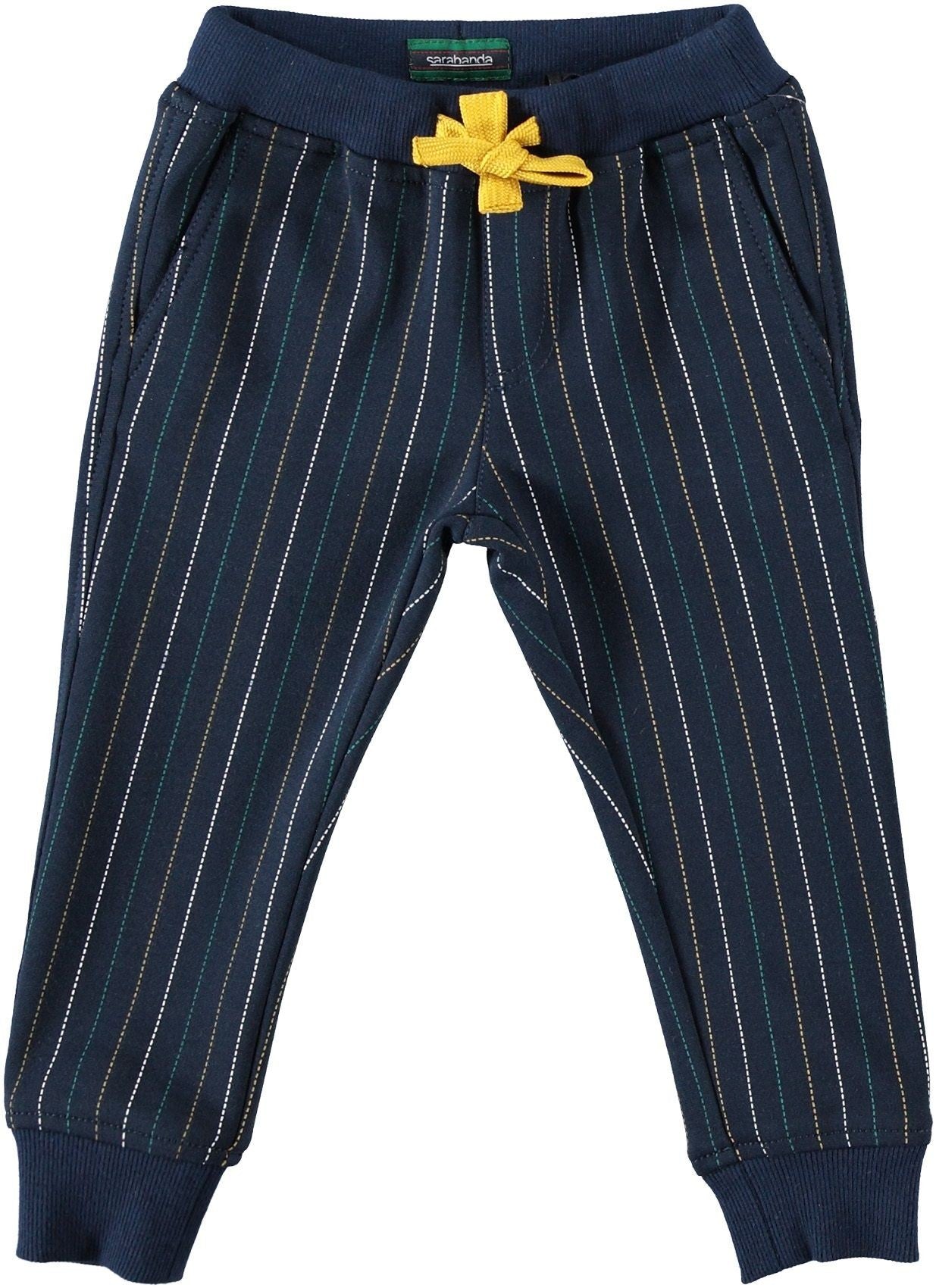 Pantalone In Felpa Gessato Multicolore Bambino Sarabanda K153 - SARABANDA - LuxuryKids