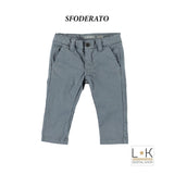 Pantalone Slim a Quadretti Bambino Grigio Sarabanda N153 - SARABANDA - LuxuryKids