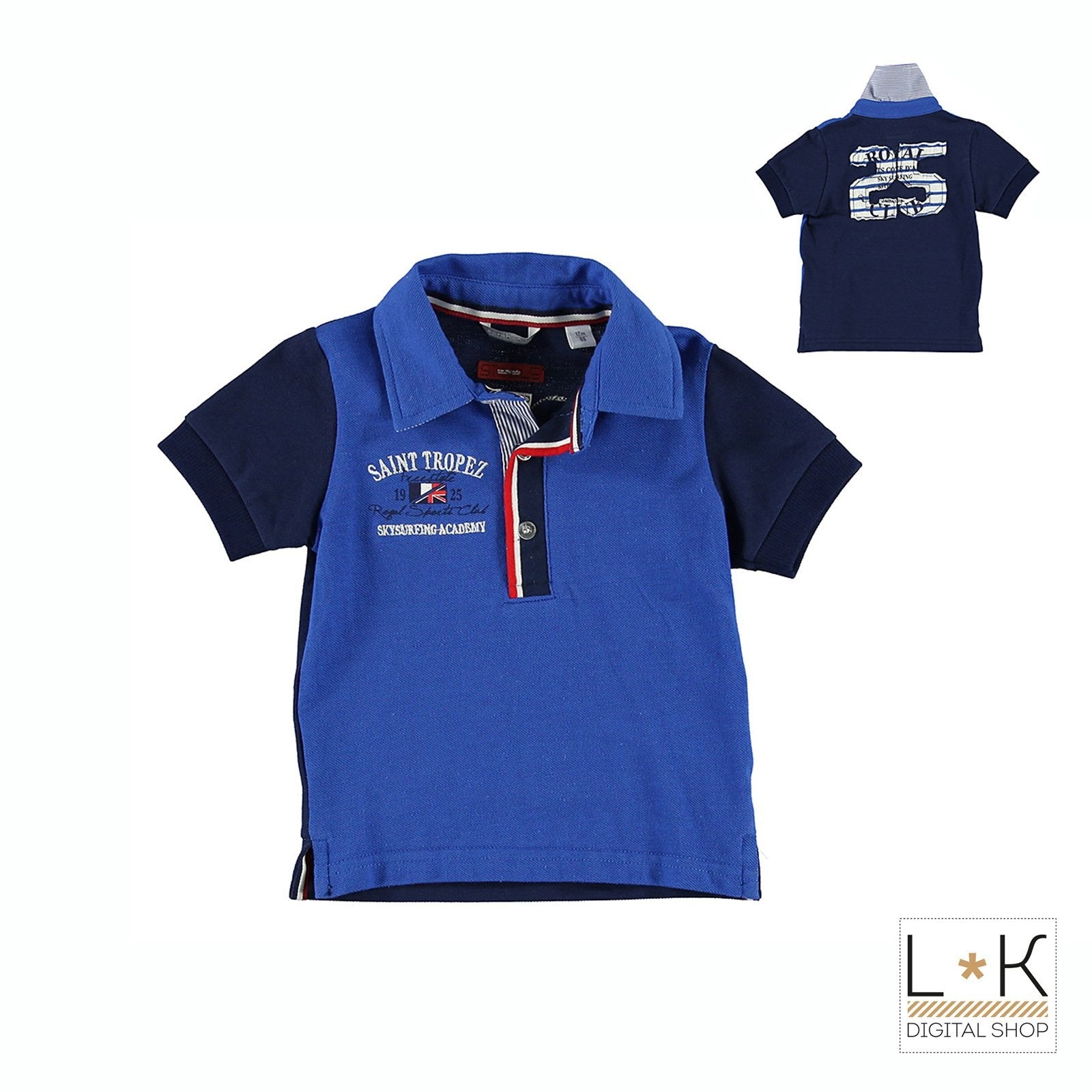 Polo Blu Neonato Sarabanda Q529 - SARABANDA - LuxuryKids