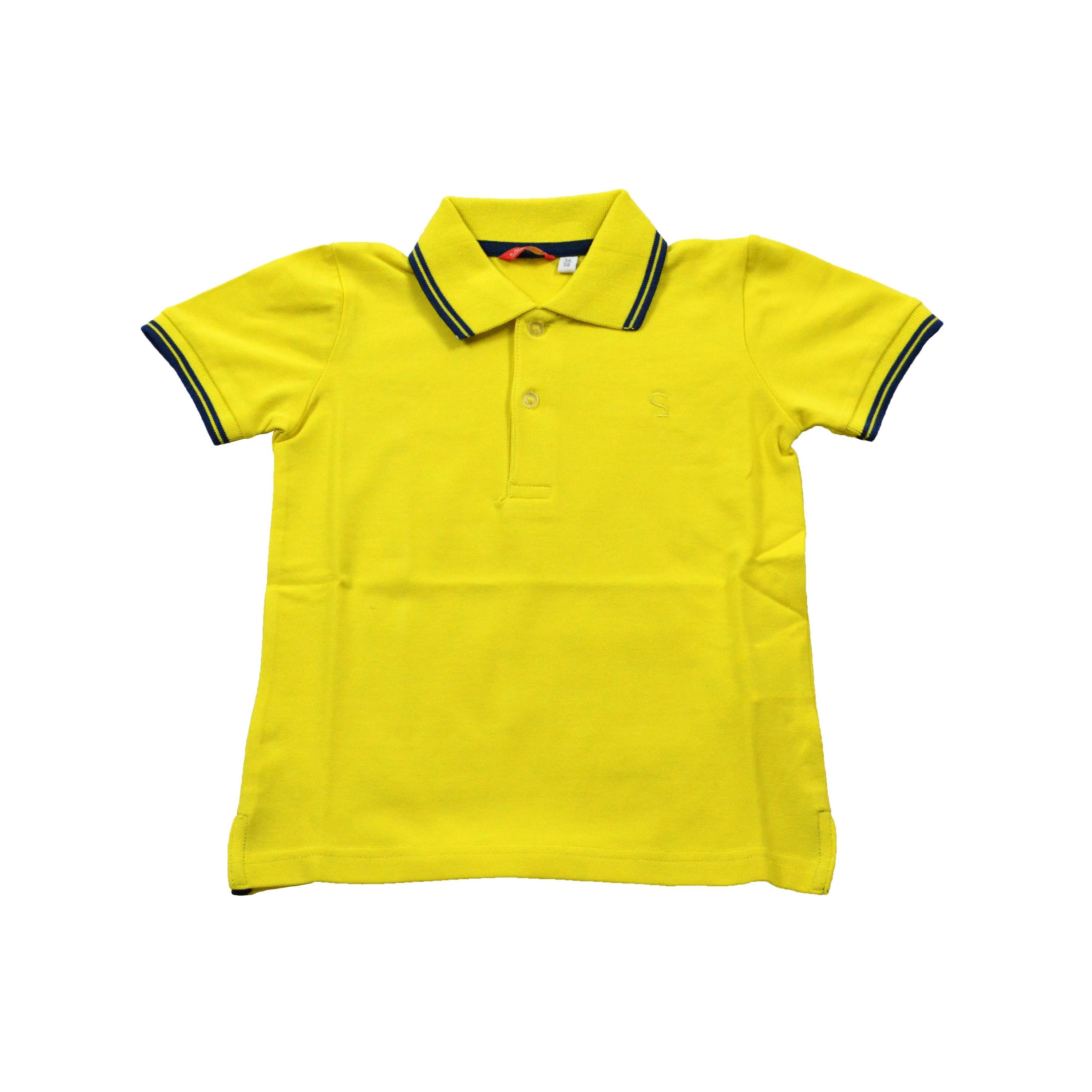 Polo Gialla in tinta unita Neonato Sarabanda Q865 - SARABANDA - LuxuryKids