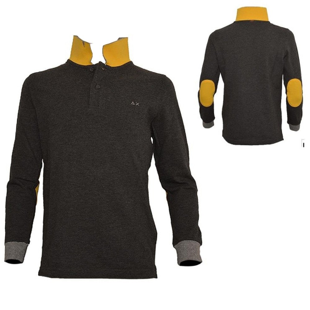 Polo in Caldo Cotone Grigio Bambino Sun 68 23307 - SUN 68 - LuxuryKids