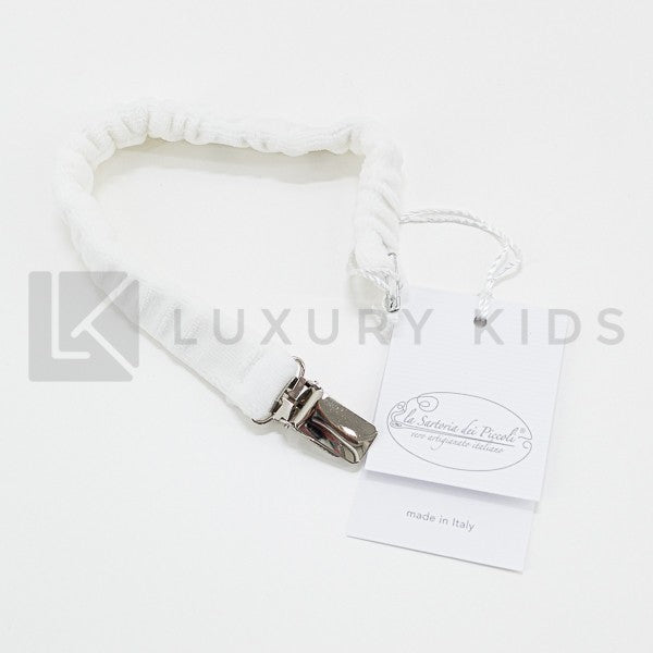Portaciuccio In Ciniglia Bianco Neonato-a Unisex LA SARTORIA DEI PICCOLI LPO488 - LA SARTORIA DEI PICCOLI - LuxuryKids