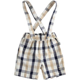 Salopette Cotone con Bretelle Neonato  Minibanda J645 - MINIBANDA - LuxuryKids