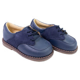 Scarpa Classica Pelle con Lacci Blu Bambino Panyno B2625 - PANYNO - LuxuryKids