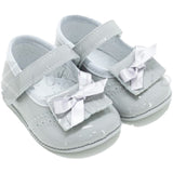 Scarpa da culla Ballerina Vernice Lucida neonata Grigio Panyno A2502 - PANYNO - LuxuryKids