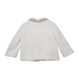 Completo con Giacca Elegante Cerimonia Neonato Bianco BUFI B1485 - BUFI - LuxuryKids