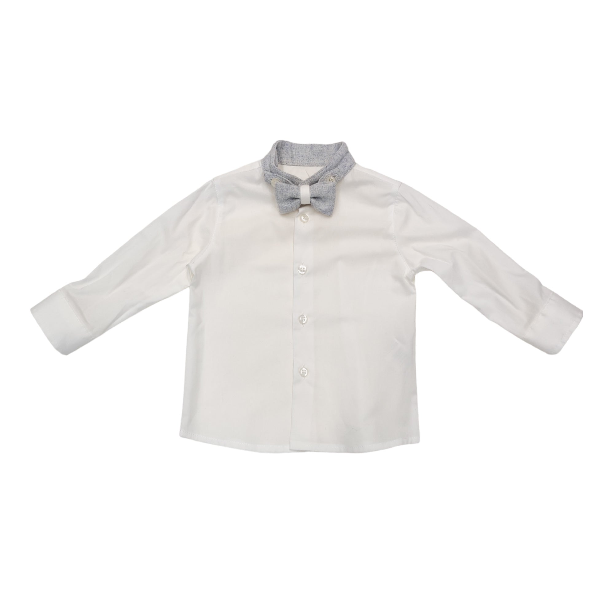 Completo con Giacca Elegante Cerimonia Neonato Bianco BUFI B1485 - BUFI - LuxuryKids