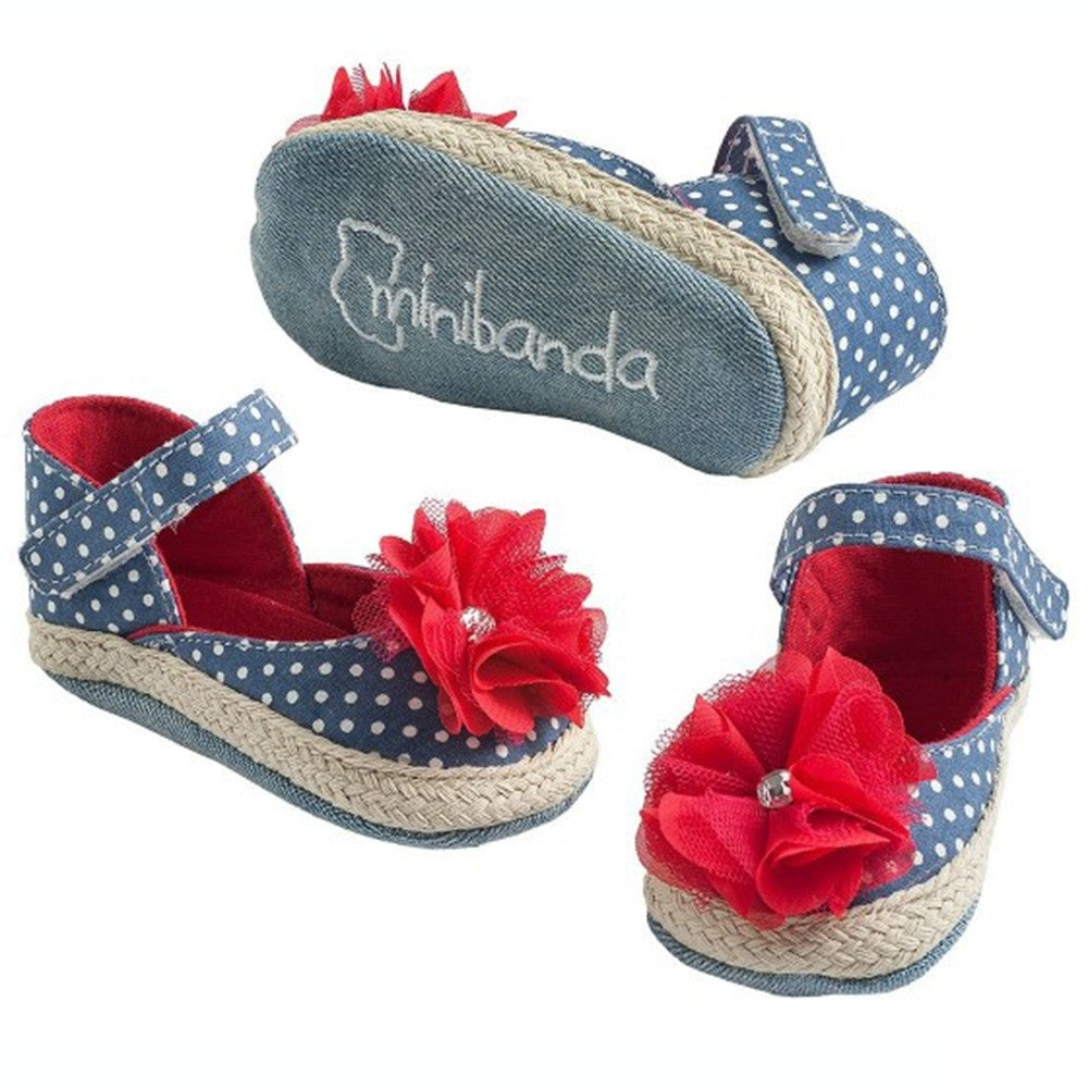 Scarpe Da Culla Rosse Neonata Minibanda Q334 - MINIBANDA - LuxuryKids