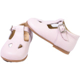 Scarpe Primi Passi Con Occhielli in Pelle Rosa Baby Bambina Panyno B2401R - PANYNO - LuxuryKids