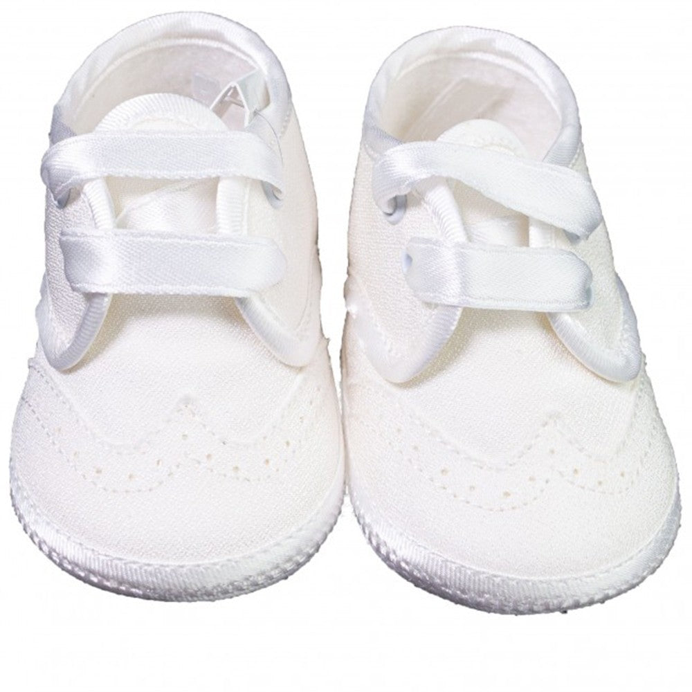 Scarpette Culla Elegante Cerimonia Battesimo Panna Neonato Baby Chic 2404 - Baby Chic - LuxuryKids