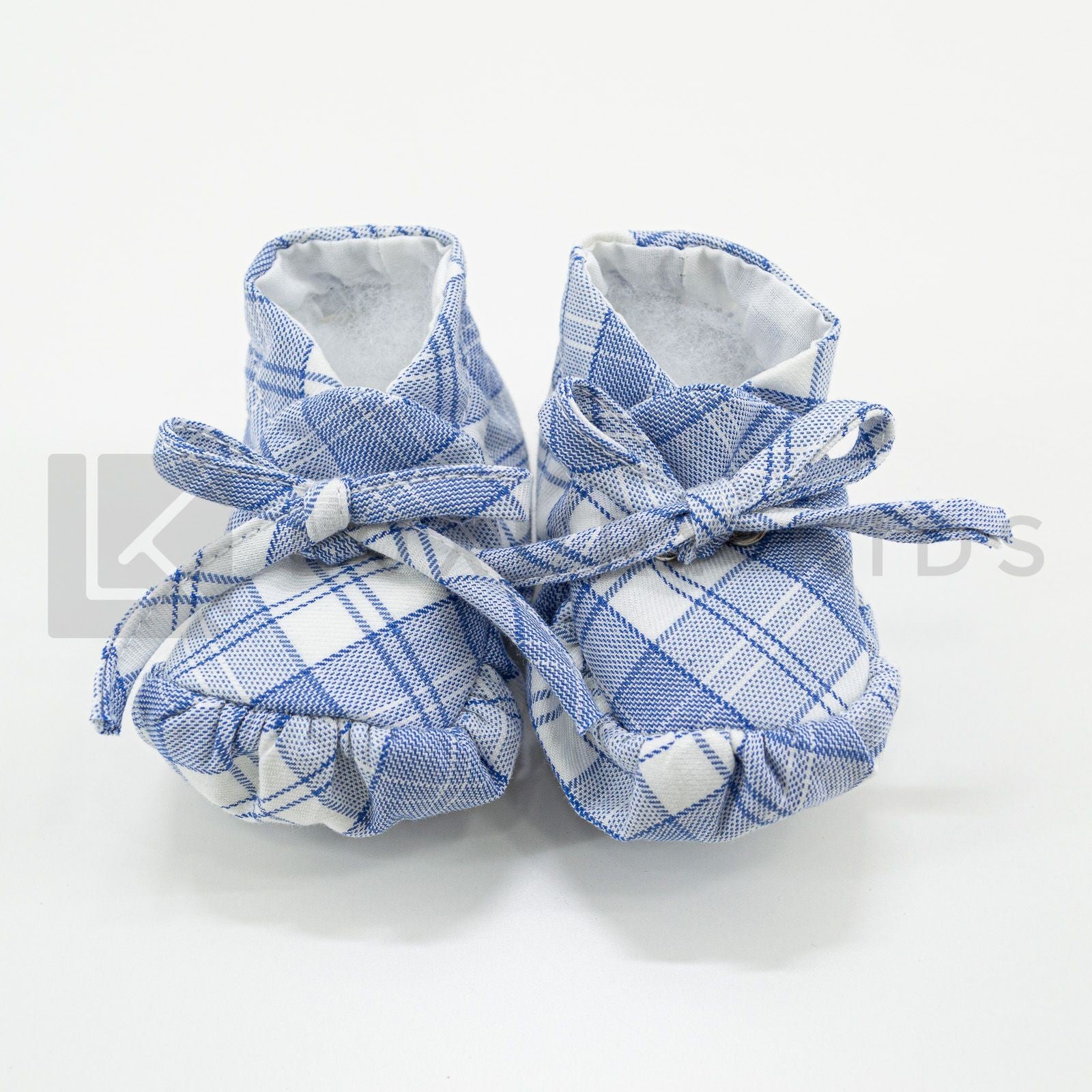 Scarpette Da Culla A Quadretti Neonato LA SARTORIA DEI PICCOLI LSC755 - LA SARTORIA DEI PICCOLI - LuxuryKids