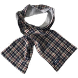 Sciarpa in caldo cotone reversibile neonato grigio   SARABANDA D044 - SARABANDA - LuxuryKids