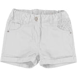 Short con Taschini Ricamati Bambina Bianco Sarabanda Q581 - SARABANDA - LuxuryKids