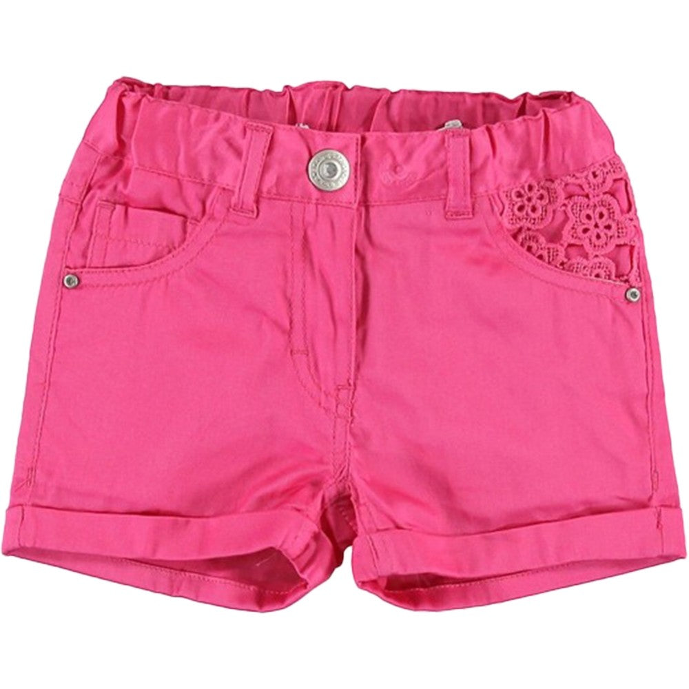 Short con Taschini Ricamati Neonata Fucsia Sarabanda Q581 - SARABANDA - LuxuryKids