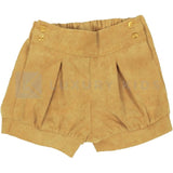 Short in velluto millerighe Senape Neonata A&J 467 - A&J - LuxuryKids
