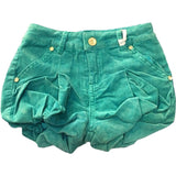 Short in Velluto Verde Acqua Neonata Fun&Fun FUNNSO561 - FUN&FUN - LuxuryKids