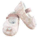 Scarpe Da Culla Rosa con Fiocco Neonata Ninnaoh I1821 - NINNAOH - LuxuryKids