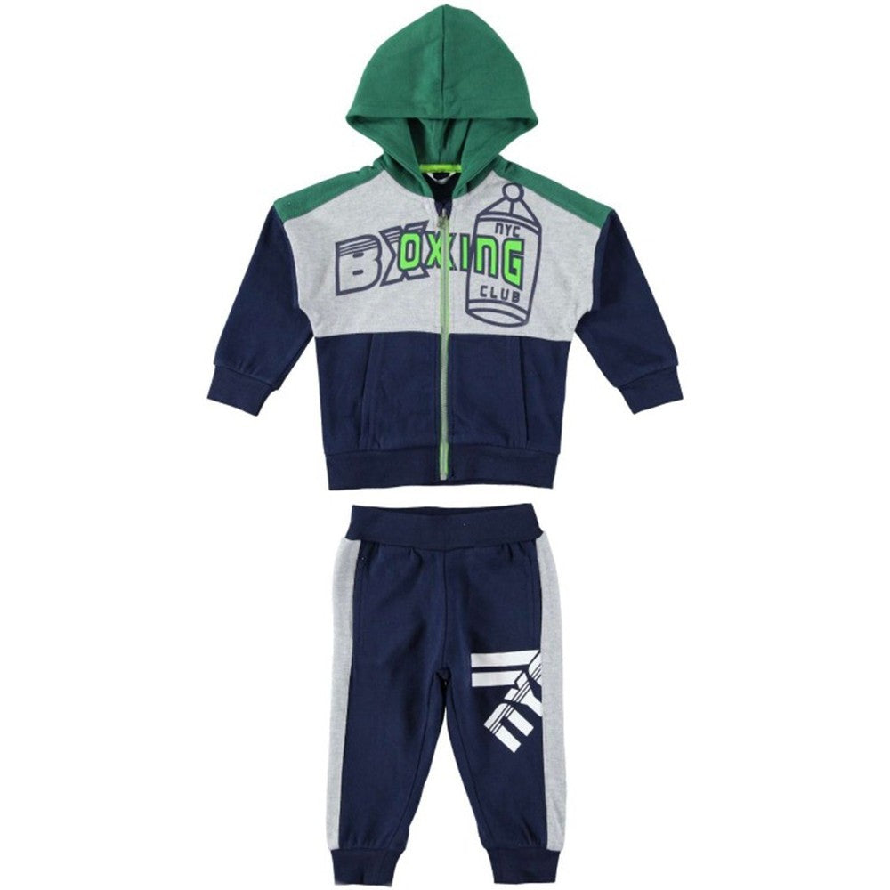 Tuta caldo cotone 2 pezzi Blu Bambino Sarabanda K724 - SARABANDA - LuxuryKids