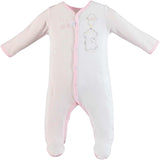 Tutina Intera Cotone Rosa Neonata Minibanda U690 - MINIBANDA - LuxuryKids