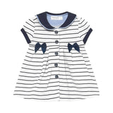 Vestito In Cotone Marinaretto A Righe Neonata MAYORAL 1801 - MAYORAL - LuxuryKids