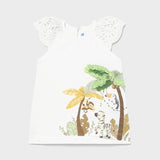Vestito Morbido In Cotone Mezza Manica Con Stampa Neonata Mayoral 1983 - MAYORAL - LuxuryKids