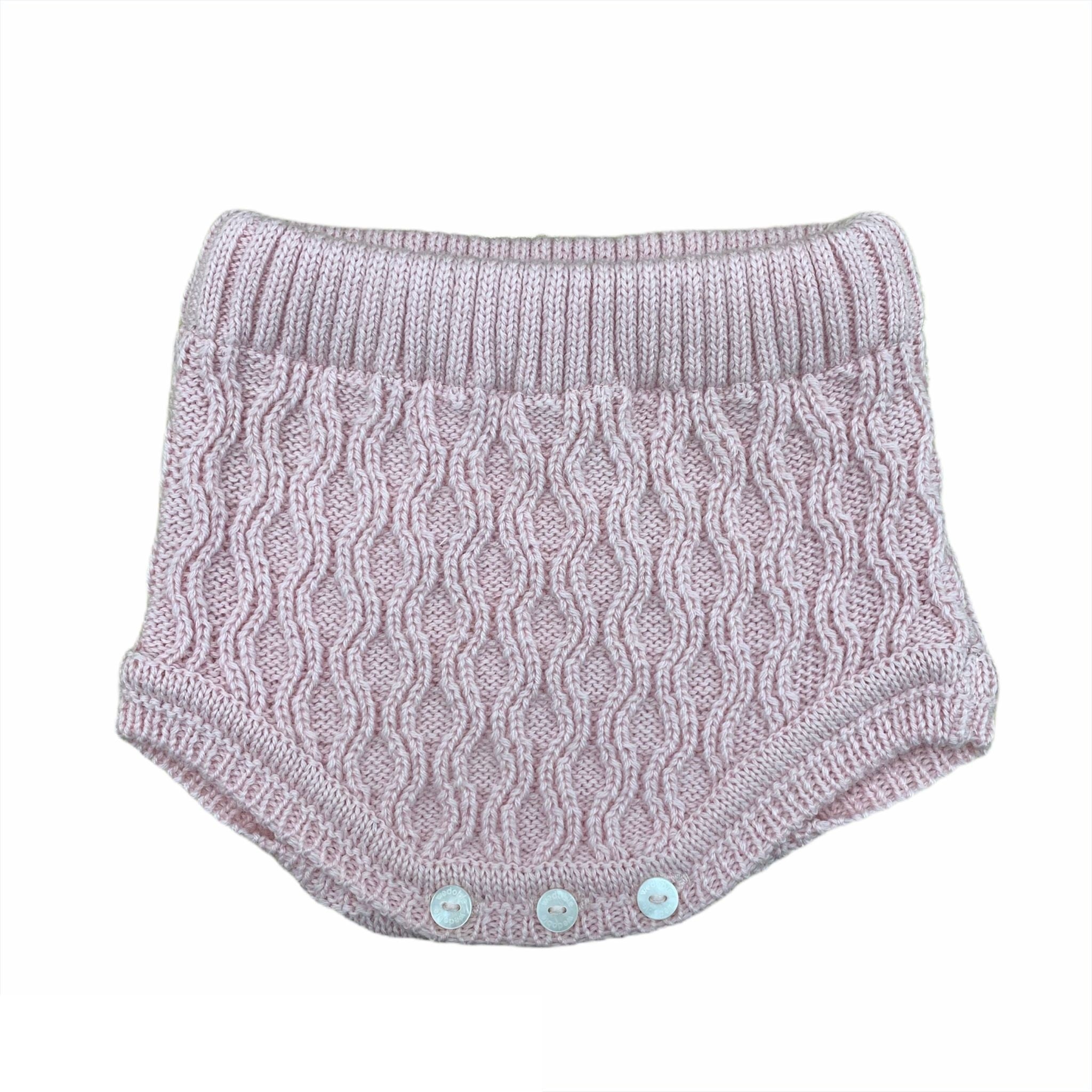 Copripannolino In Lana Rosa Neonata WEDOBLE I1508331A - WEDOBLE - LuxuryKids