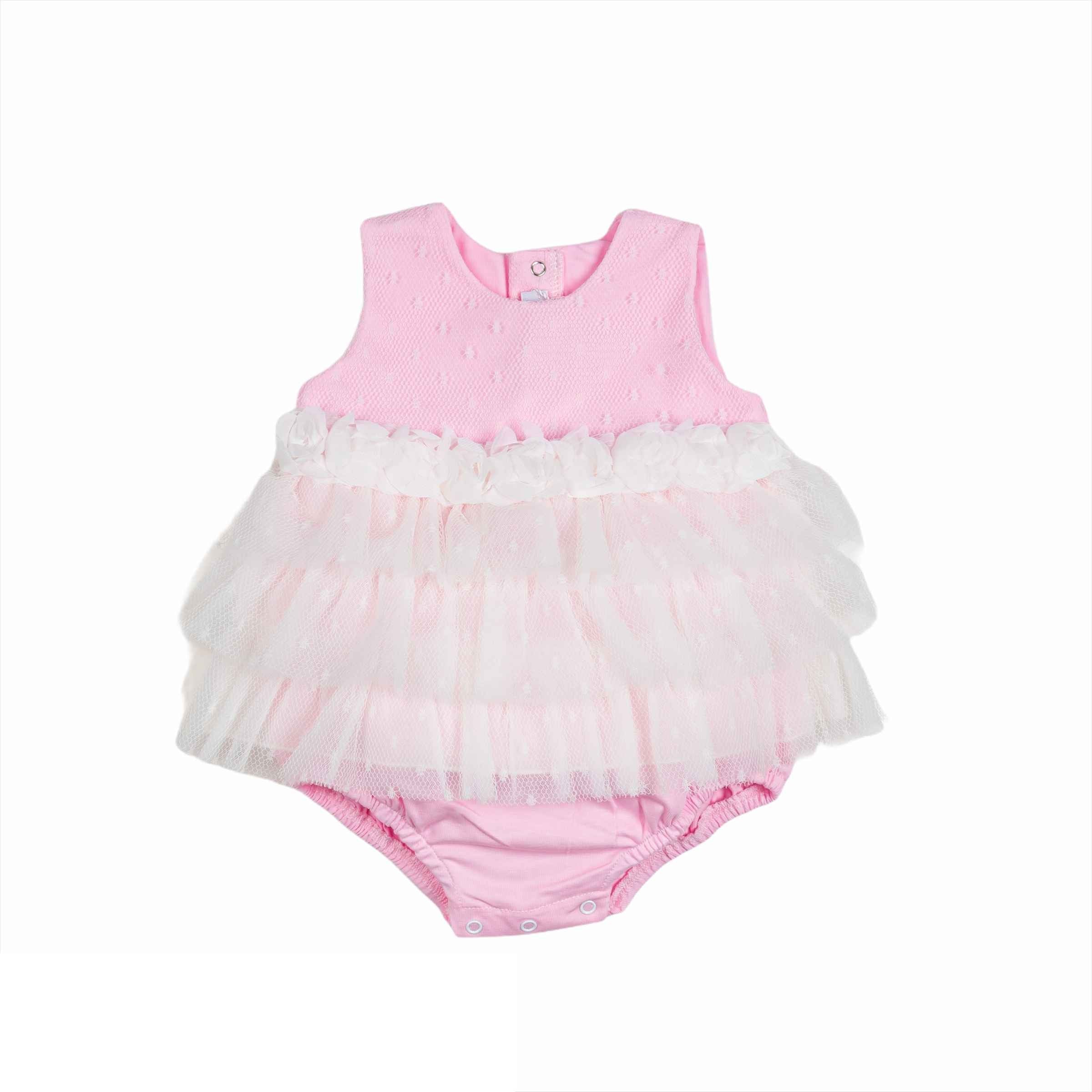 Pagliaccetto In Cotone Rosa Neonata LA SARTORIA DEI PICCOLI LP904 - LA SARTORIA DEI PICCOLI - LuxuryKids
