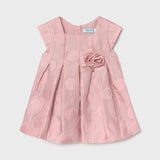 Vestito A Pois In Cotone Rosa Neonato MAYORAL 1961 - MAYORAL - LuxuryKids