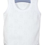 Body Giro Manica Spalla Larga In Cotone Traforato Neonato-a Unisex CALAMARO 1777 - CALAMARO - LuxuryKids
