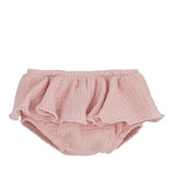 Culotte In Garza Di Cotone Con Volant Neonata CALAMARO 16031C - CALAMARO - LuxuryKids
