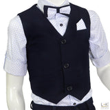 Completo 4 Pezzi Elegante Bambino Blu Bufi M10065Y - BUFI - LuxuryKids