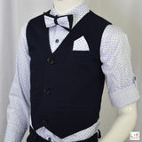 Completo 4 Pezzi Elegante Bambino Blu Bufi M10065Y - BUFI - LuxuryKids