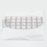 Busta Nascita In Cotone Bianca Con Applicazione Di Tessuto Grigio Neonata LA SARTORIA DEI PICCOLI LBU658 - LA SARTORIA DEI PICCOLI - LuxuryKids