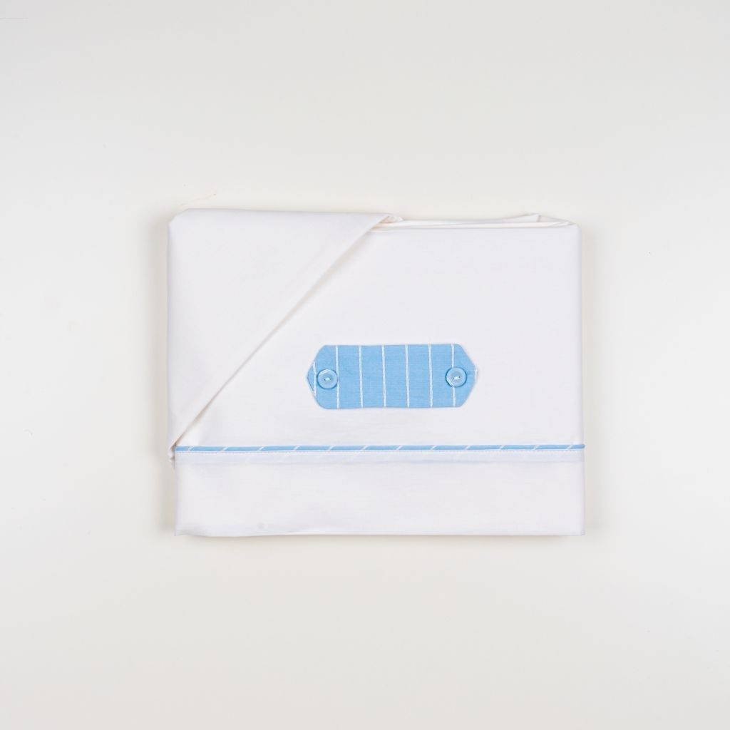 Lenzuolino Per Carrozzina In Cotone Bianco LA SARTORIA DEI PICCOLI LL908 - LA SARTORIA DEI PICCOLI - LuxuryKids