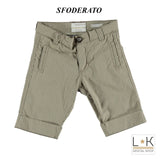 Bermuda In Cotone a Righe Beige Bambino Sarabanda I633 - SARABANDA - LuxuryKids