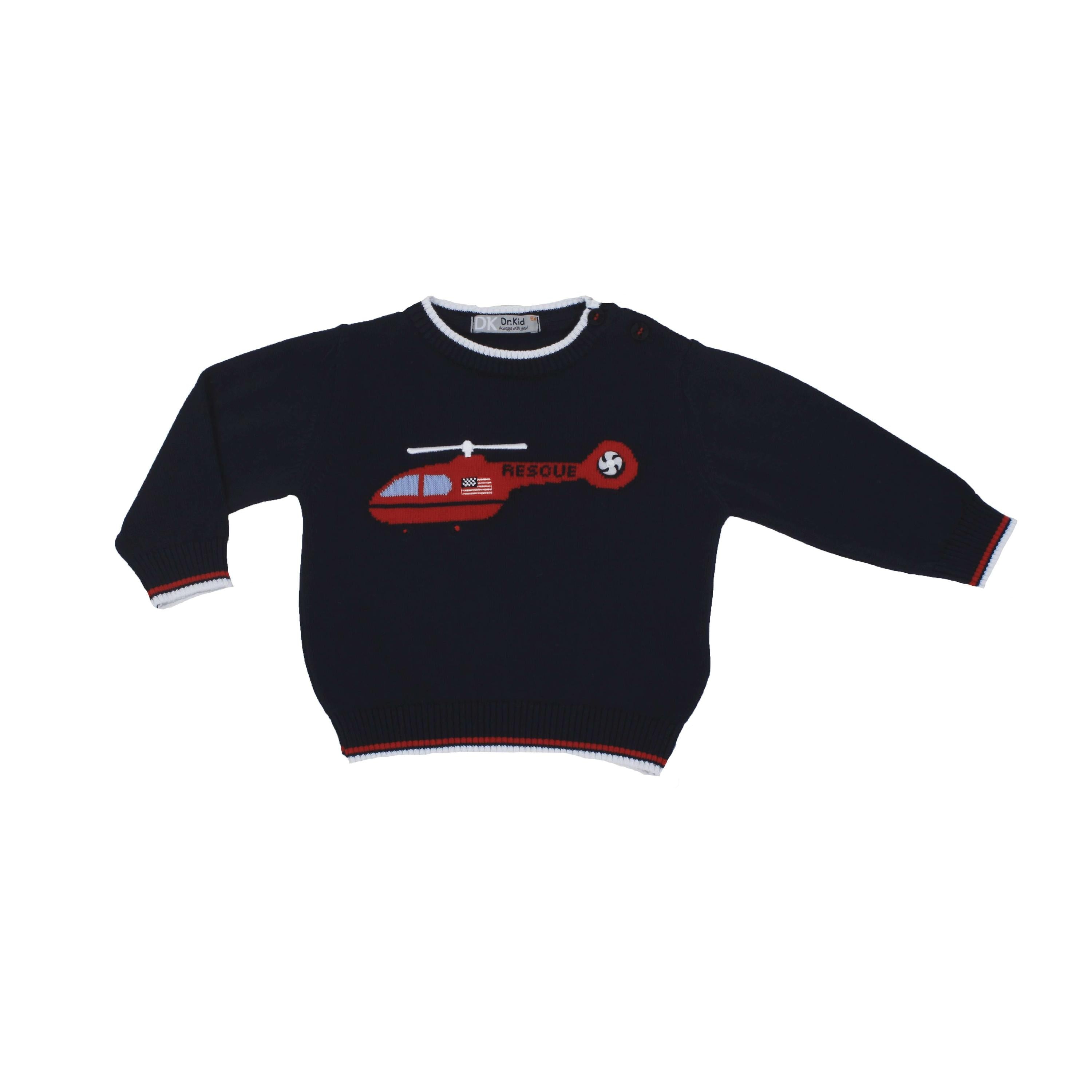 Maglioncino Girocollo In Filo Per Bambino Dr Kids DK520 - DR.KID - LuxuryKids