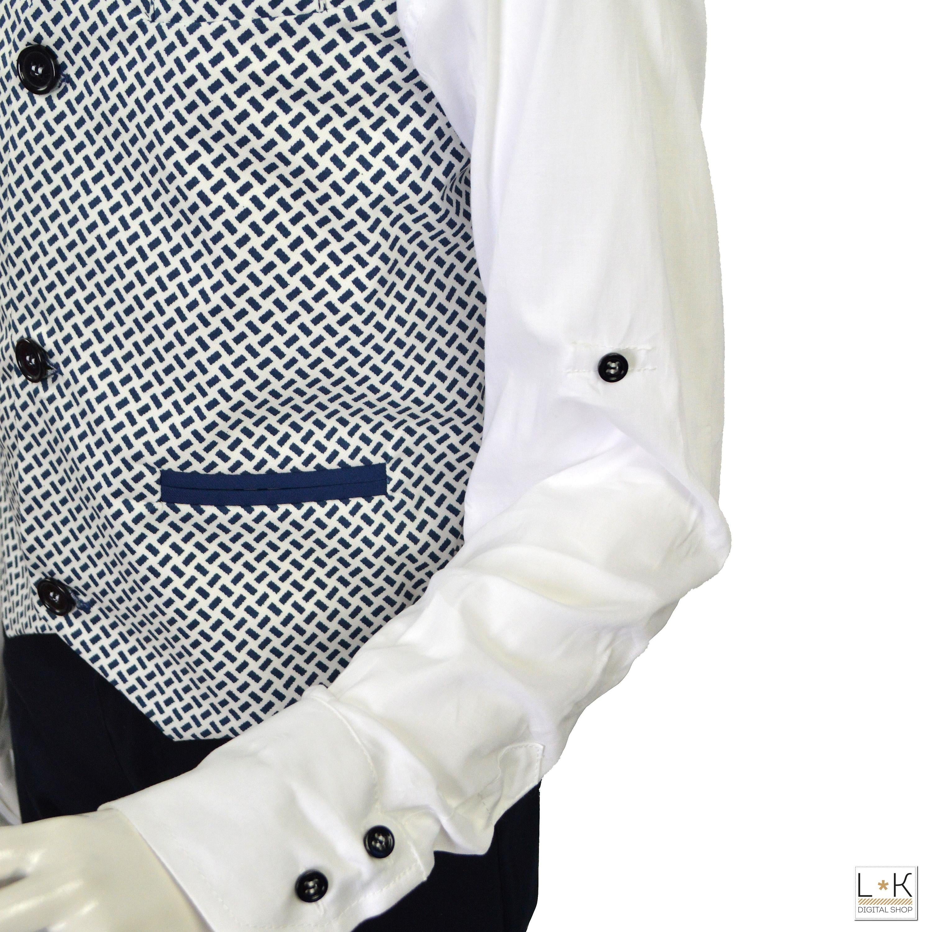 Completo 4 Pezzi Elegante Bambino Blu Bufi M10066Y1 - BUFI - LuxuryKids