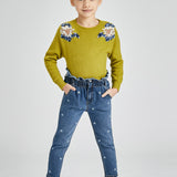 Jeans Lungo Slouchy Blu Bambina MAYORAL 4577 - MAYORAL - LuxuryKids