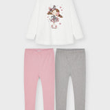 Completo 3 Pezzi Con 2 Leggings E Maxi Maglia Bambina MAYORAL 4746 - MAYORAL - LuxuryKids