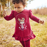 Abito Felpato Manica Lunga  Rosso Neonata Mayoral 2913 - MAYORAL - LuxuryKids